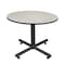 Kobe Round Tables > Breakroom Tables > Kobe Square & Round Tables, Wood, Metal Top, Maple TKB48RNDPL - alternate 1